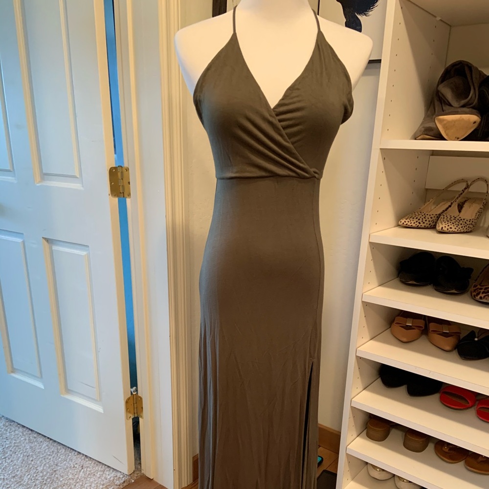 Lulu’s brand free and float summer dress - olive
